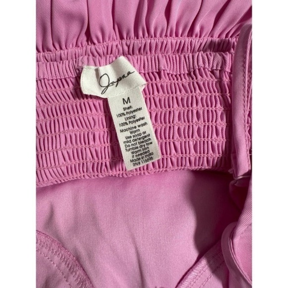 Joysya Pink Smocked Halter Neck Mini Dress Size M - Picture 7 of 7